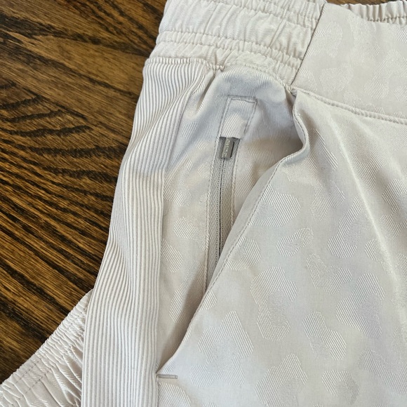 Athleta Brooklyn textured joggers- cream with leopard print - Picture 4 of 4